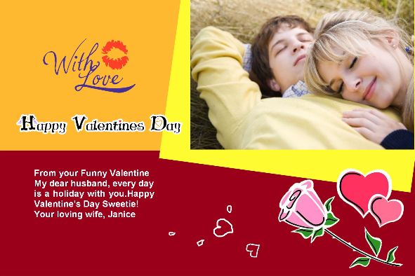 Birthday & Holiday photo templates Valentines Day Cards 4